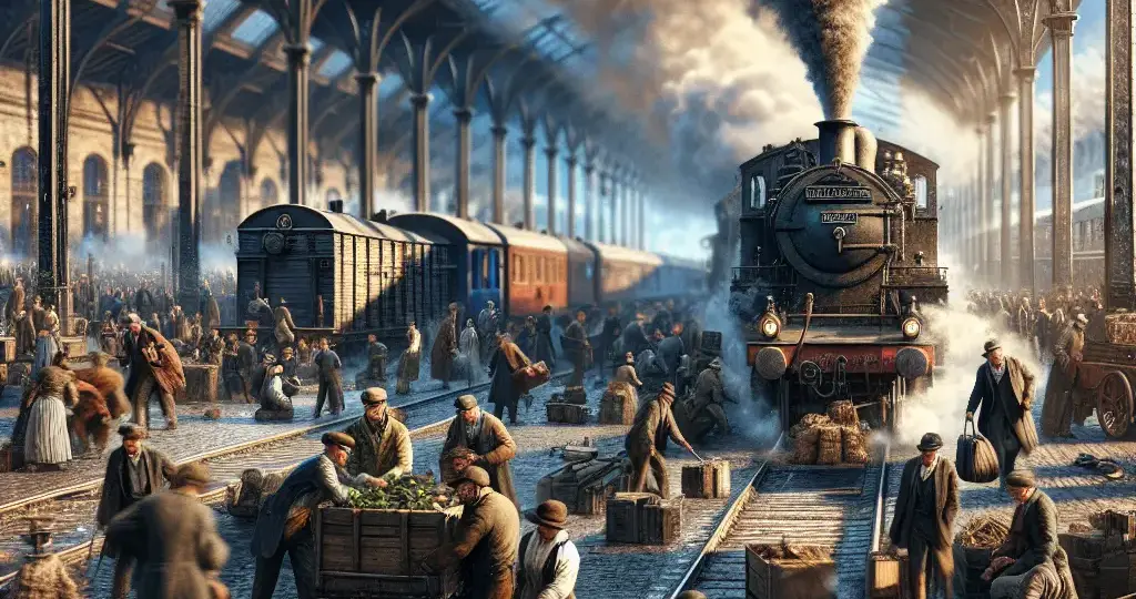 Hvilken rolle spillede jernbanerne i 1800-tallets kapitalisme?