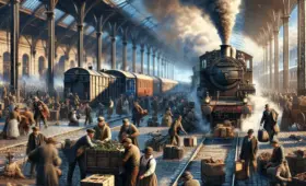 Hvilken rolle spillede jernbanerne i 1800-tallets kapitalisme?